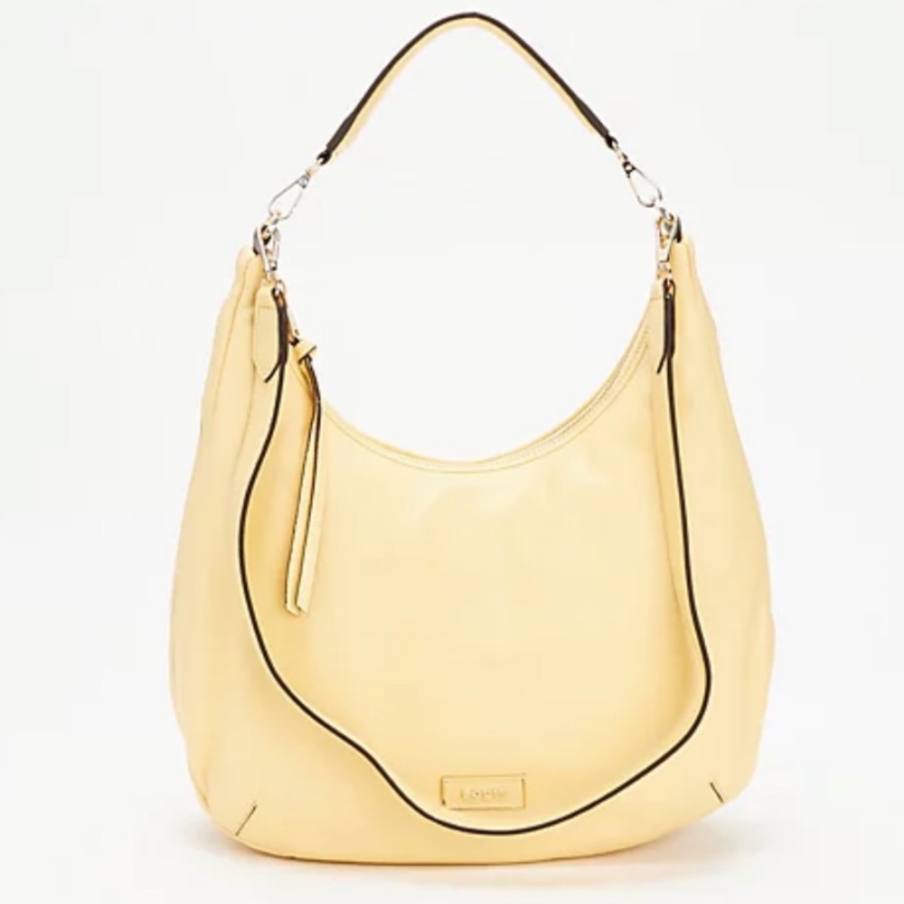 Lodi’s Darla Leather adjustable Hobo Shoulder Bag in Golden Yellow